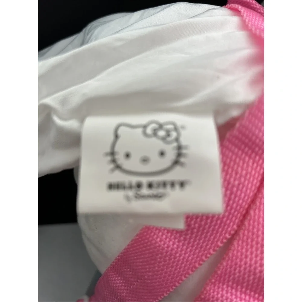 Hello Kitty‎ Rainbow iridescent pink Plush Backpack adjustable straps 10x8x14